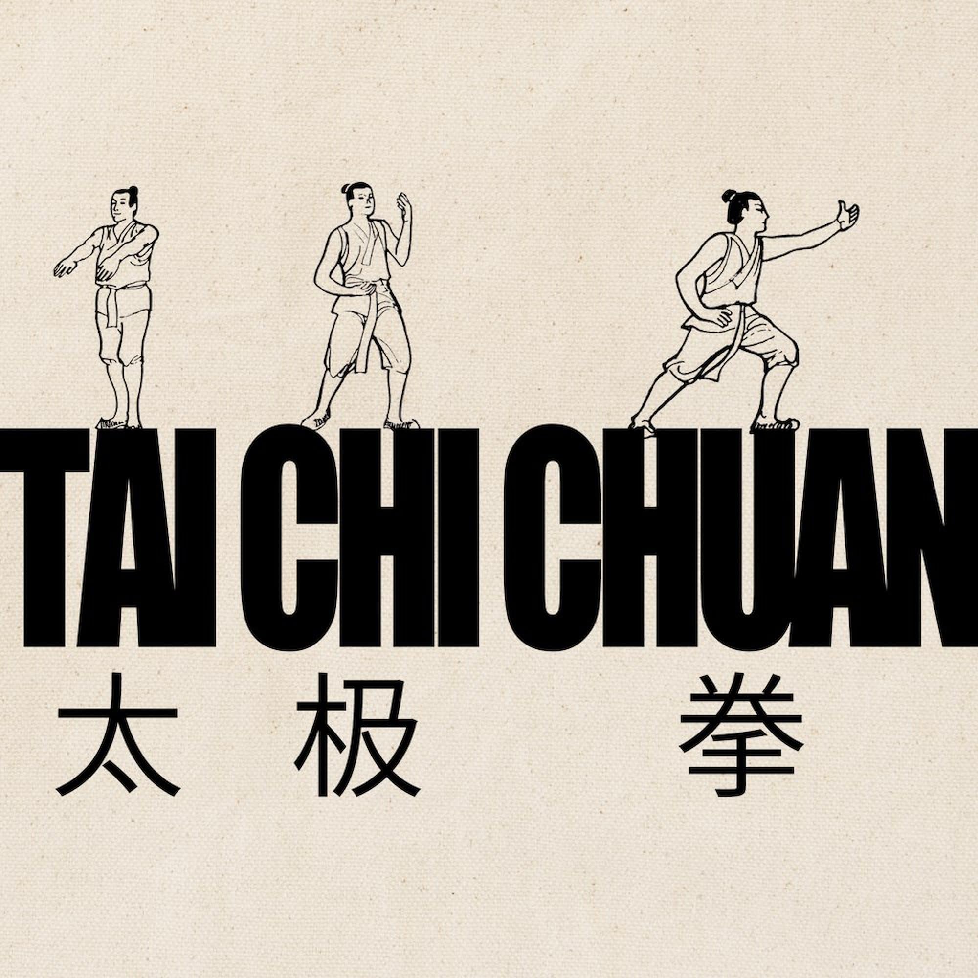 Tai Chi Chuan Natural Canvas Tote Bag - Eco-Friendly Reusable Shopping Bag for Yoga, Martial Arts & Grocery Shopping