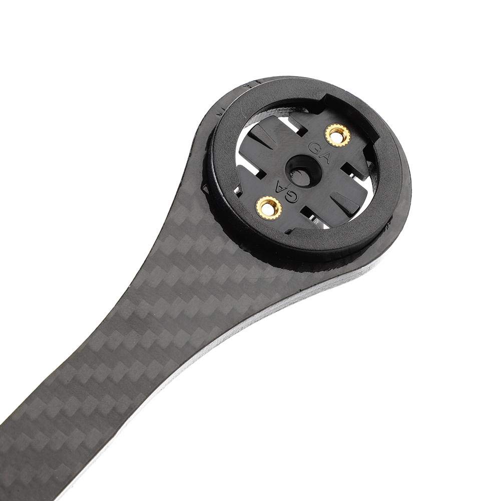 Premium Carbon Fiber Bike Computer Mount for Garmin Edge Series - Lightweight & Durable Out-Front Handlebar Holder (Black) - Perfect for Road Cycling, Mountain Biking & GPS Navigation
