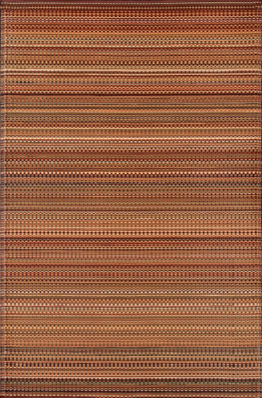 Mad Mats Indoor/Outdoor Floor Runner - 2.5' x 8' Earth Tone Reversible Rug - Perfect for Entryways, Patios & High Traffic Areas