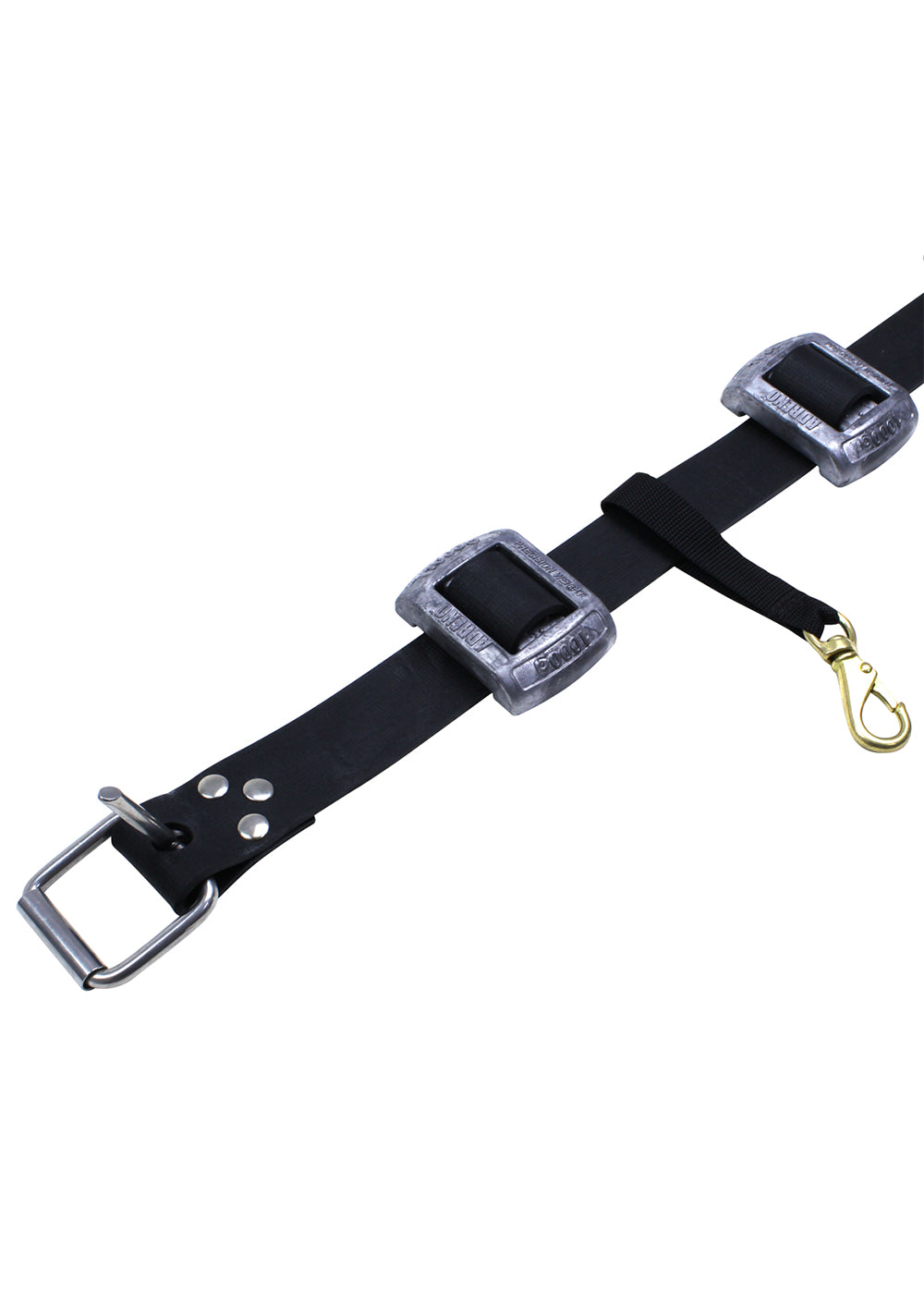 Premium Adreno Spearfishing Weight Belt Pack with Brass Clip & Lanyard Combo - Durable Dive Gear for Underwater Hunting & Freediving Adventures