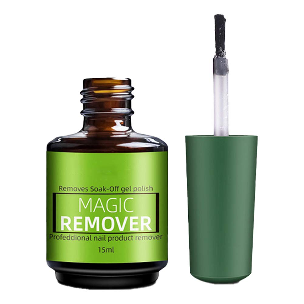 Eioflia Gel Nail Polish Remover 15ML - Professional Magic Nail Cleaner for Acrylic & Fake Nails - Quick Bursting Removal Liquid for Nail Art & Manicures - Perfect for Salon & Home Use