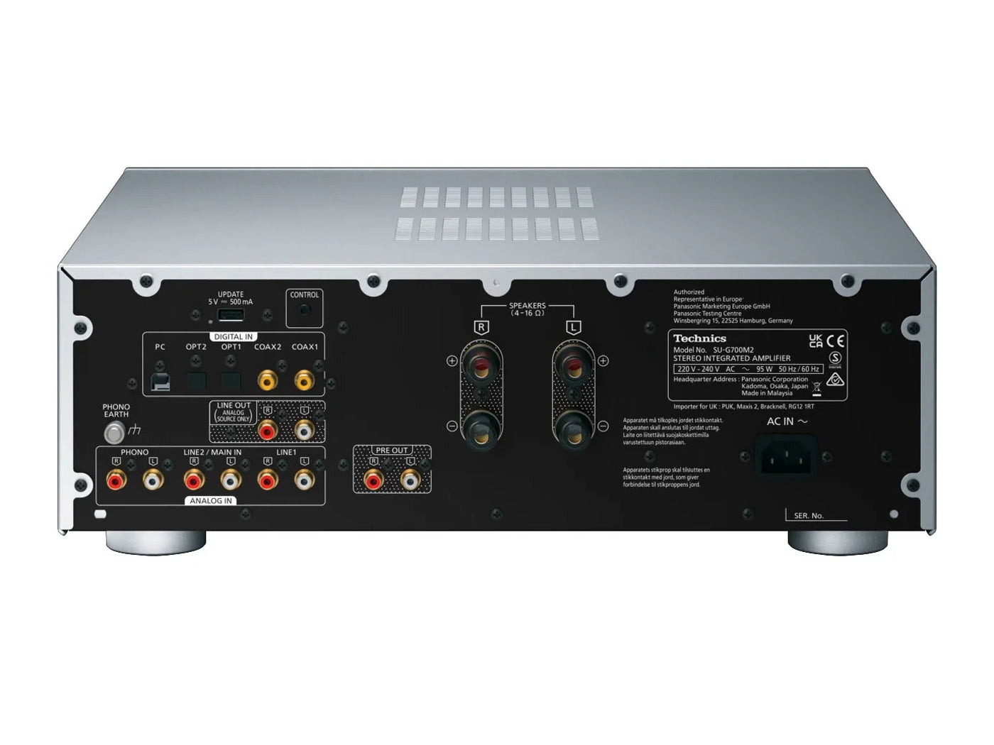 Technics SU-G700M2 Integrated Stereo Amplifier - High-Fidelity Audio for Home Theater & Music Listening | Perfect for Audiophiles & Hi-Fi Enthusiasts