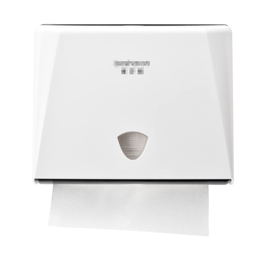 White Wall Mount C-Fold Paper Towel Dispenser for Home & Commercial Bathrooms | Durable Multifold Hand Towel Holder for Kitchen, Office & Restrooms