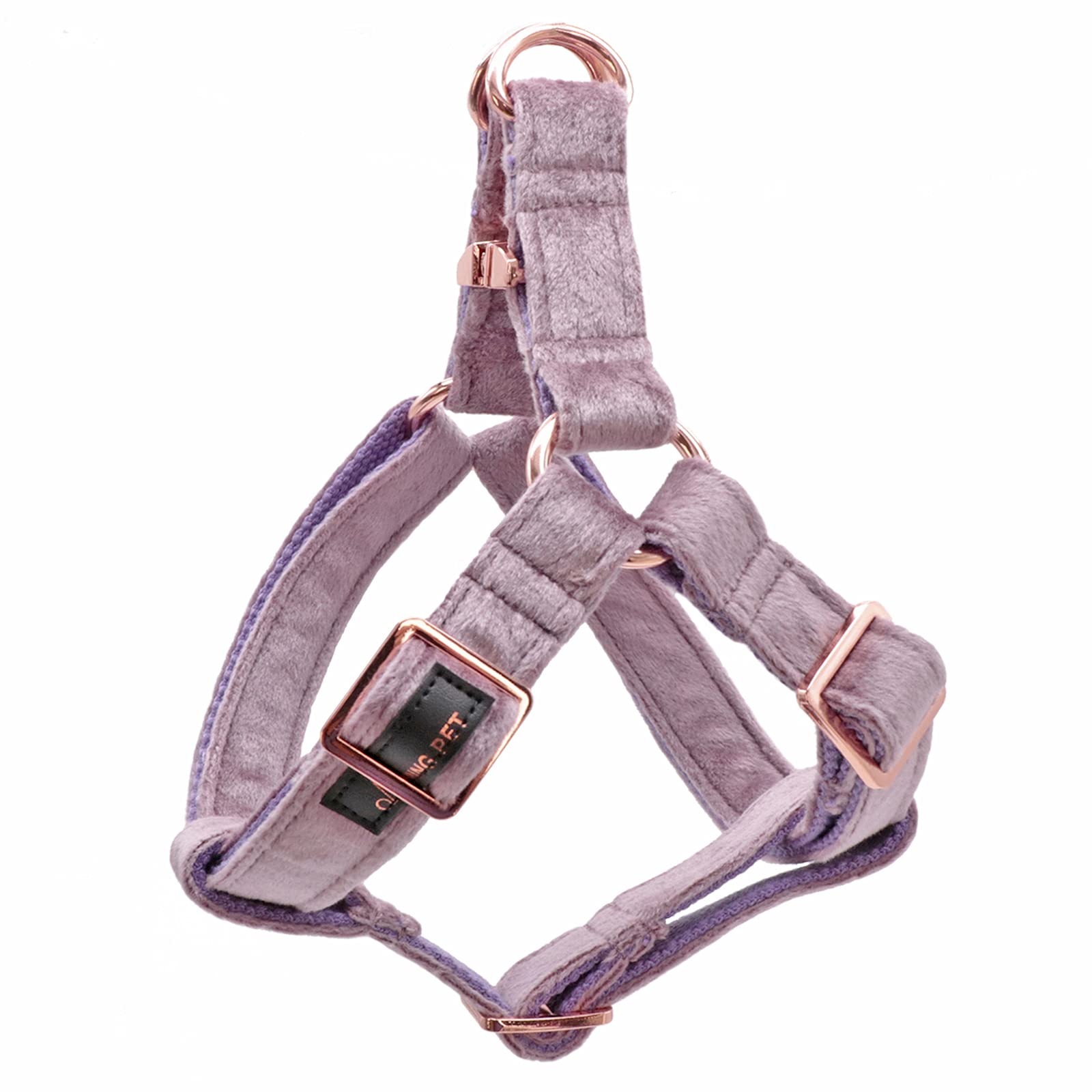 ARING PET Velvet No-Pull Dog Harness - Adjustable Heavy Duty Pet Vest for Small Medium Dogs - Light Purple (Pack of 1) - Perfect for Walking, Training & Outdoor Adventures