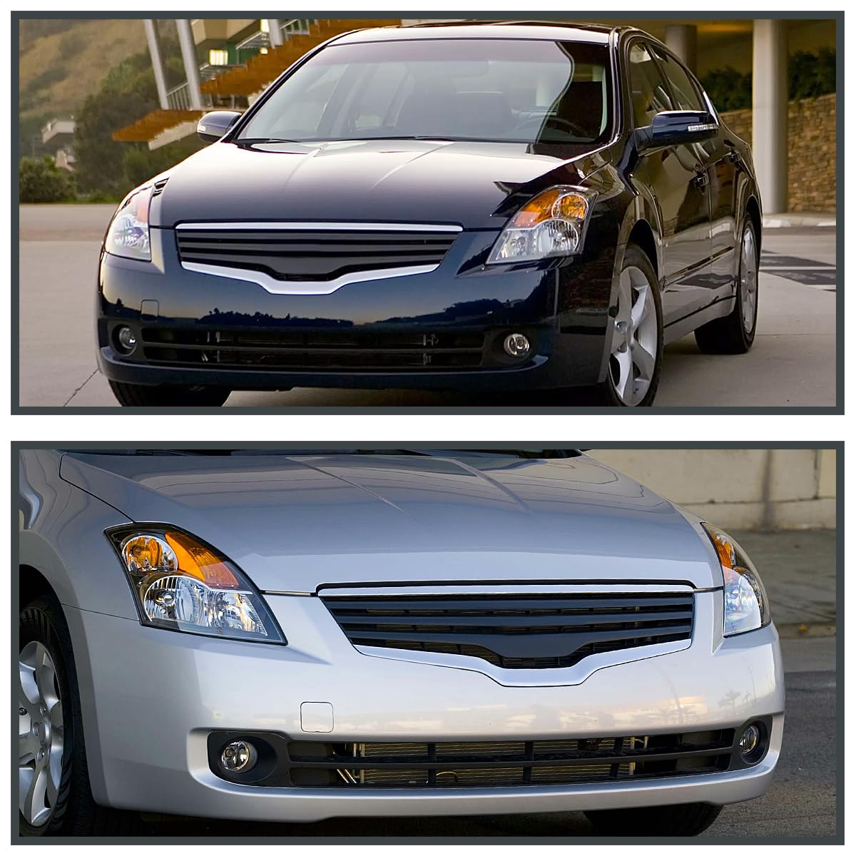 Spec-D Tuning Black Headlights for 2007-2009 Nissan Altima 4-Door Sedan - Left & Right Pair Headlight Assembly - Upgrade Your Ride with Stylish Lighting (Perfect for Night Driving & Car Customization)