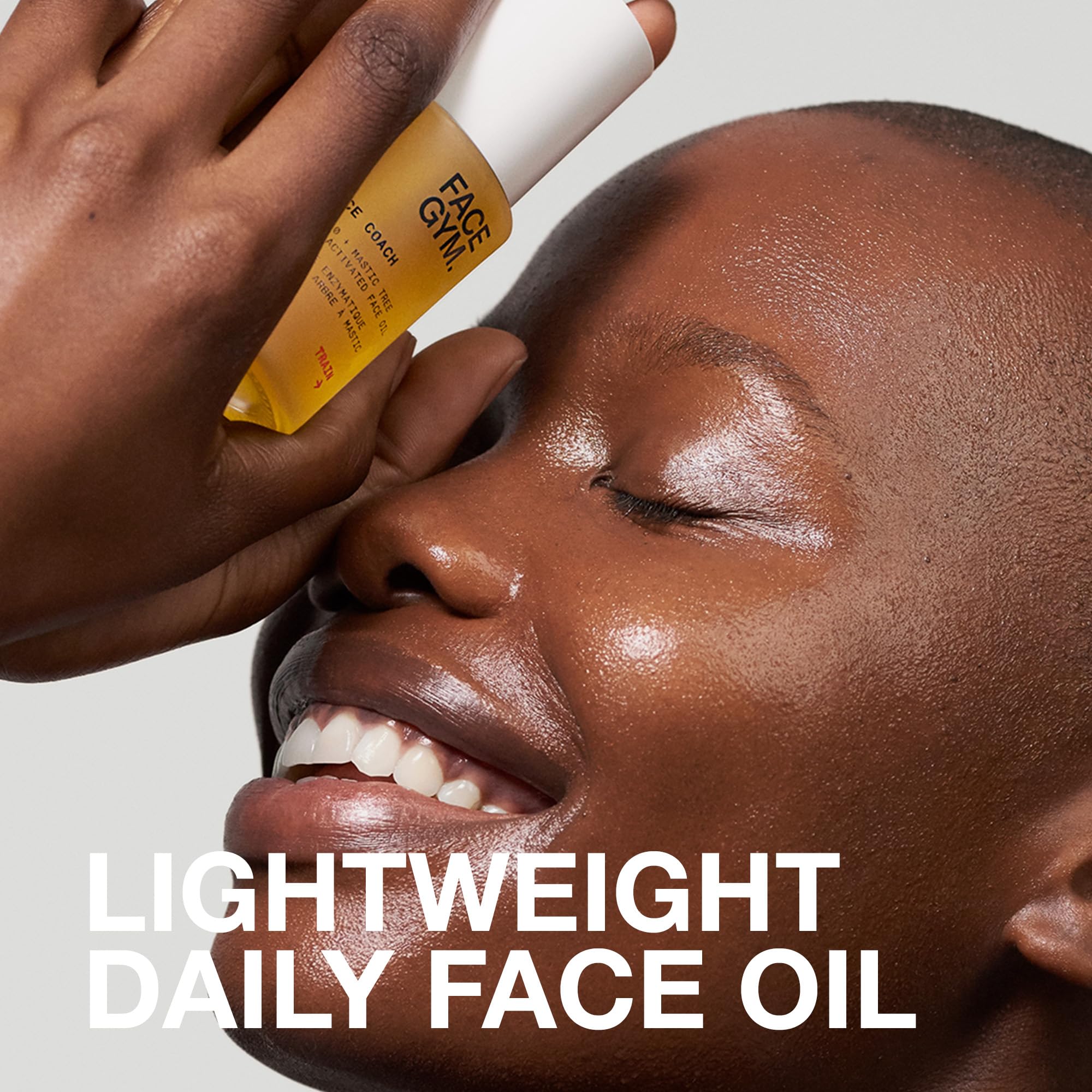 FACEGYM Face Coach Enzymatically-Activated Face Oil with Lifting Q10 & Mastic Tree - Rejuvenating & Hydrating Lightweight Serum for Wrinkle Reduction & Skin Boost - 1.01 Fl Oz - Perfect for Daily Anti-Aging Routine & Nighttime Skincare Regimen