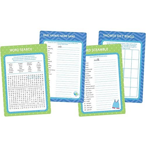 Amscan Baby Boy Game Kit - Fun Baby Shower Games for Boys | Perfect for Baby Showers, Gender Reveals & Newborn Celebrations