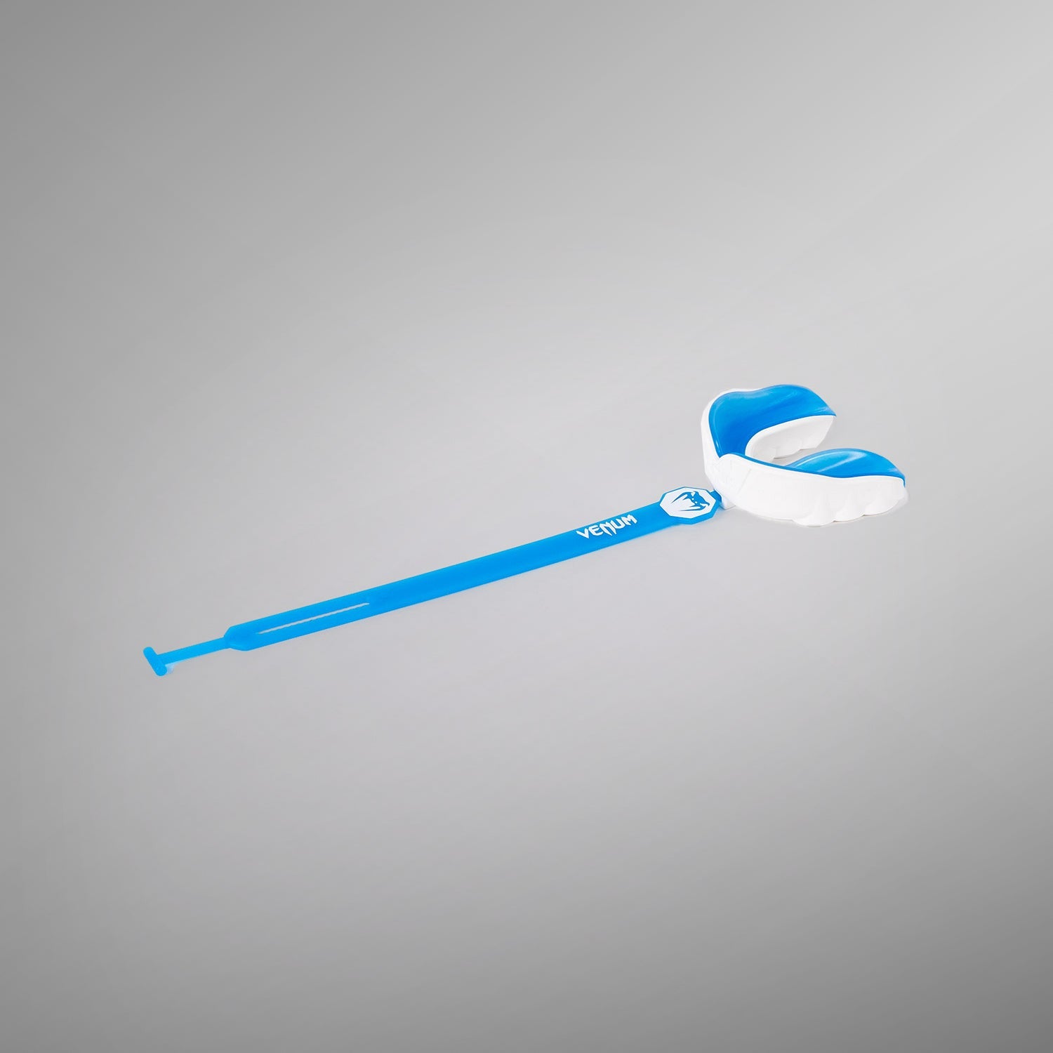 Venum Challenger Mouthguard - Strapless & Strap Options - White & Blue - Perfect for Boxing, MMA & Martial Arts Training