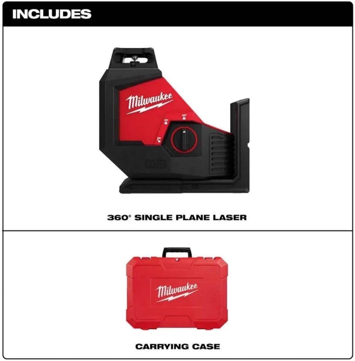 Milwaukee 3631-20 M12 Green Single Plane Laser Level - Perfect for Construction, DIY Projects, and Home Renovations