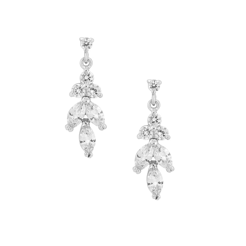 Brides Crystal Jewelry Set - Elegant Necklace, Earrings, Bracelet & Hair Clip (TT101) for Weddings, Prom & Special Occasions