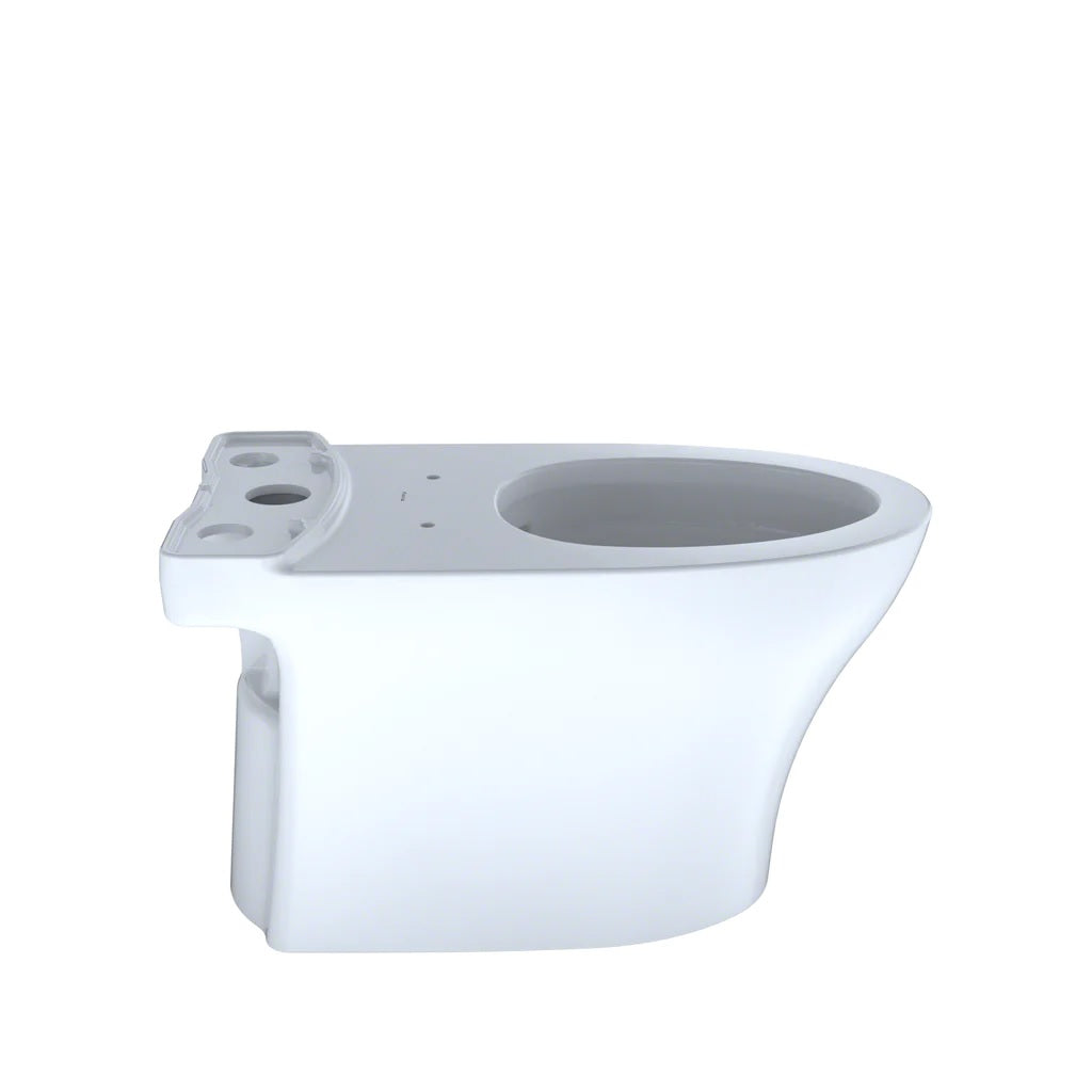 TOTO CT446CEFGN#01 AQUIA IV Elongated Universal Height Skirted Toilet Bowl in Cotton White - Perfect for Modern Bathrooms & Water-Efficient Homes