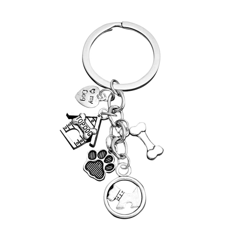 Best Friend Dog Keychain - Cute & Durable Pet Key Ring for Dog Lovers - Perfect for Keys, Bags & Gifts