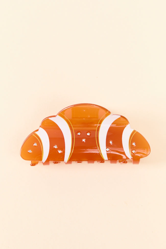 Brown Croissant Claw Clip Hair Claw - French Bakery Inspired Hair Accessory for Women | Perfect for Ponytails, Buns & Everyday Hairstyles | Great Gift Idea for Her