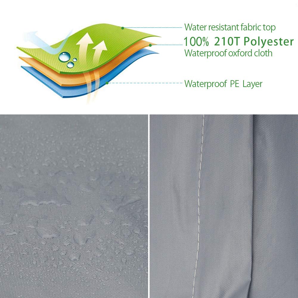 Large Waterproof Storage Bag for Outdoor Furniture, Patio Cushions & Christmas Trees - 173x76x51cm Heavy-Duty Garden Organizer | Perfect for Seasonal Storage, Garden Protection & Weatherproof Cover