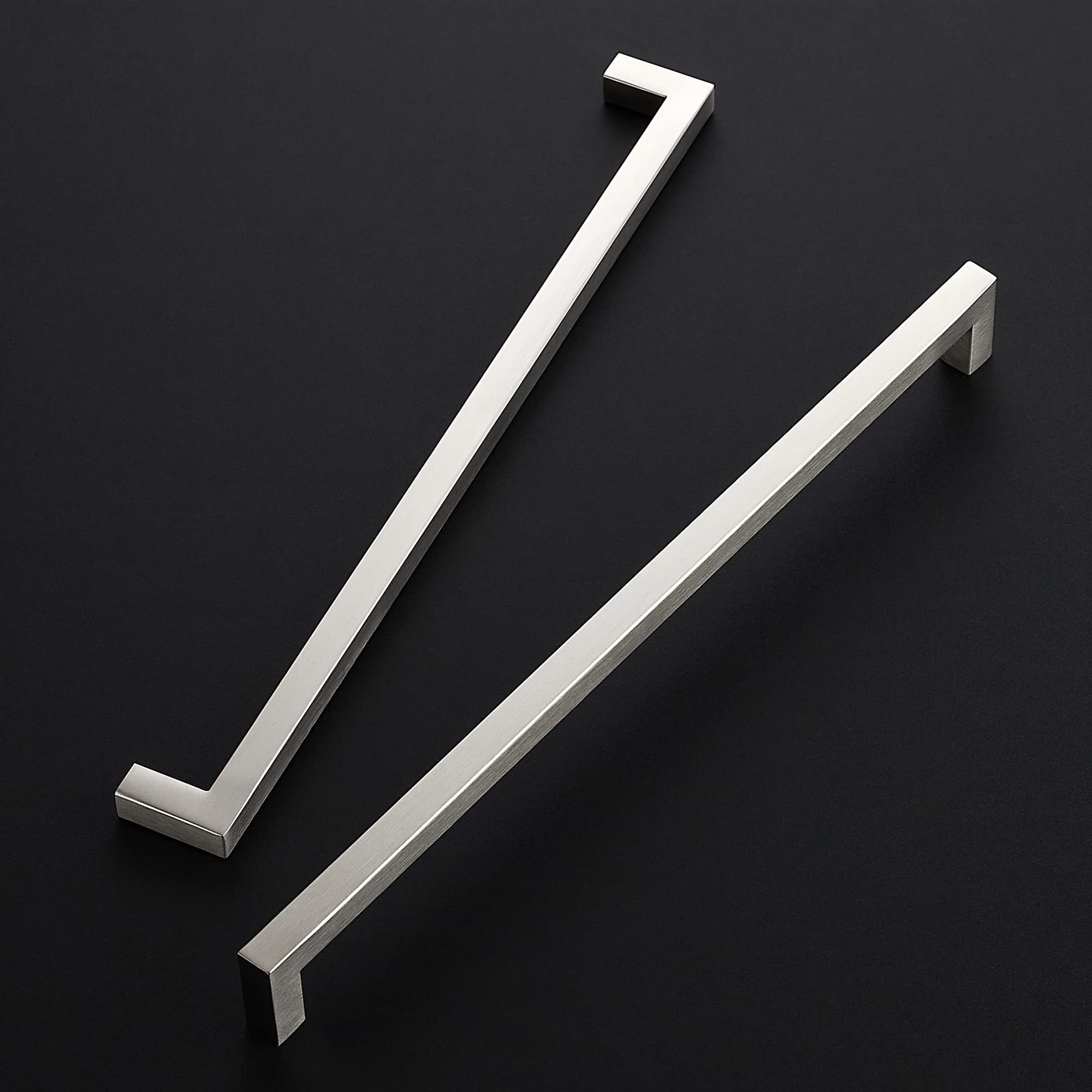 Ravinte 18 Pack 12-3/5 Inch Kitchen Cabinet Handles - Satin Nickel & Brushed Nickel Drawer Pulls - Durable Cabinet Hardware for Kitchen, Bathroom, Dresser & Furniture (Perfect for Modern Home Upgrade)