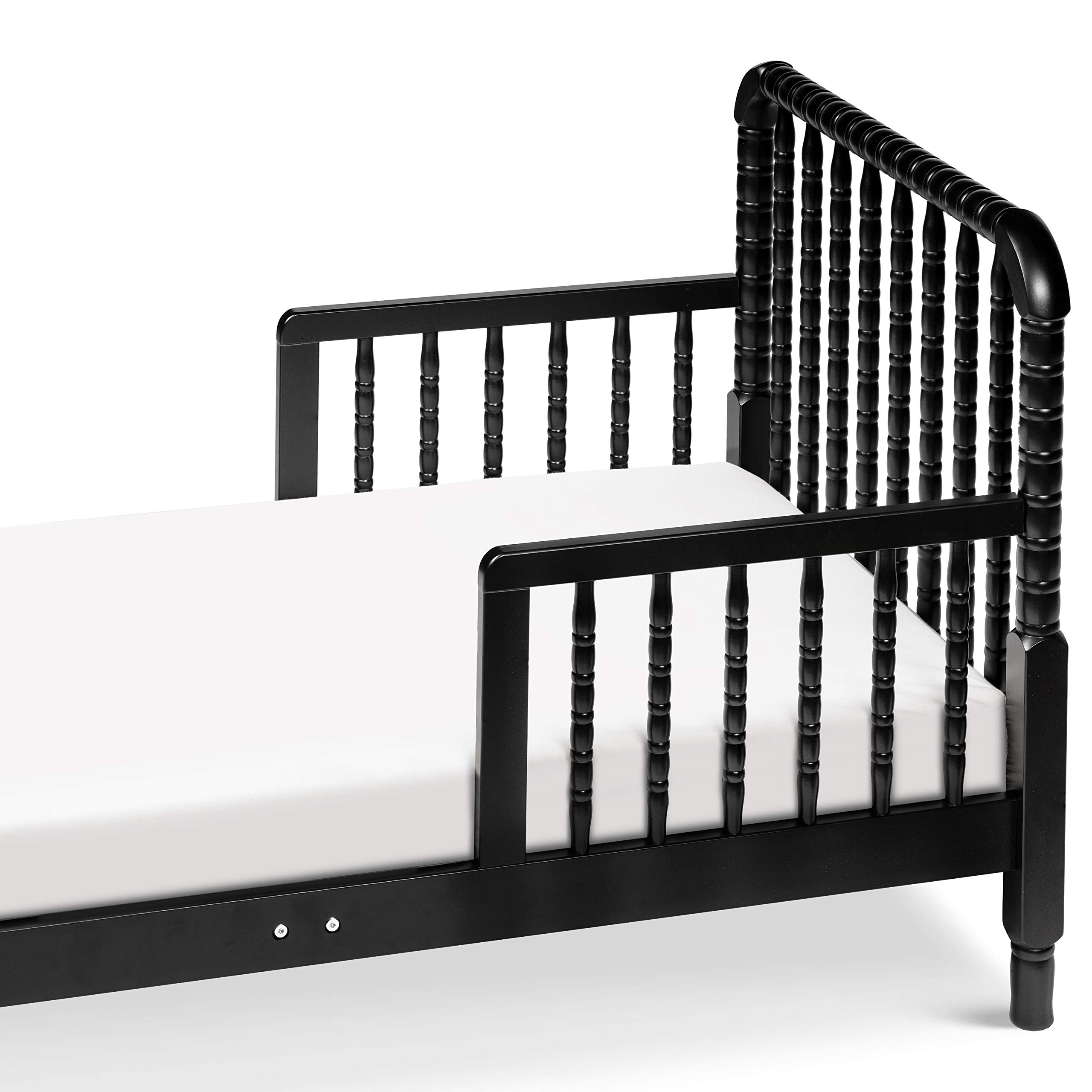 DaVinci Jenny Lind Toddler Bed in Ebony - Classic Wooden Crib for Kids Nursery, Safe & Durable Toddler Bed Frame for Boys & Girls - Perfect for Bedroom, Daycare or Transition from Crib