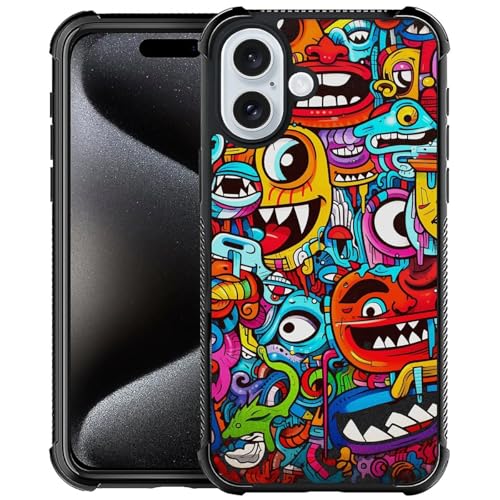 Colorful Trippy Red Cartoon