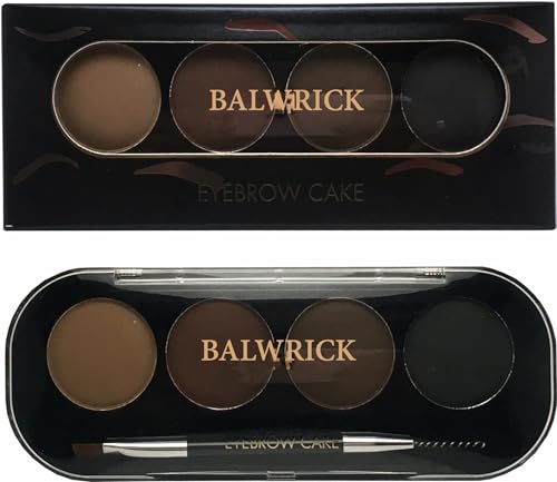 Maliao Instant Eyebrow Powder Cake Palette with Brush - Waterproof Eyebrow Makeup Kit for Natural Looking Brows | Perfect for Daily Use, Special Occasions & Professional Makeup