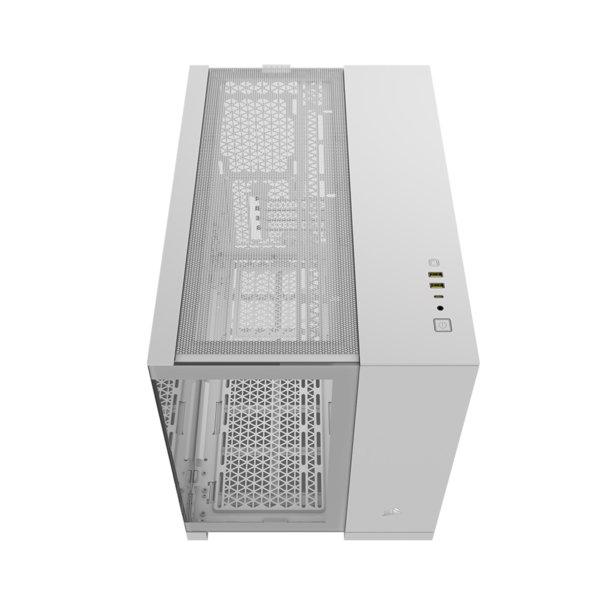Corsair 2500X Mid Tower PC Case - Tempered Glass Side Panel, White | Perfect for Gaming Rigs & High-Performance Builds