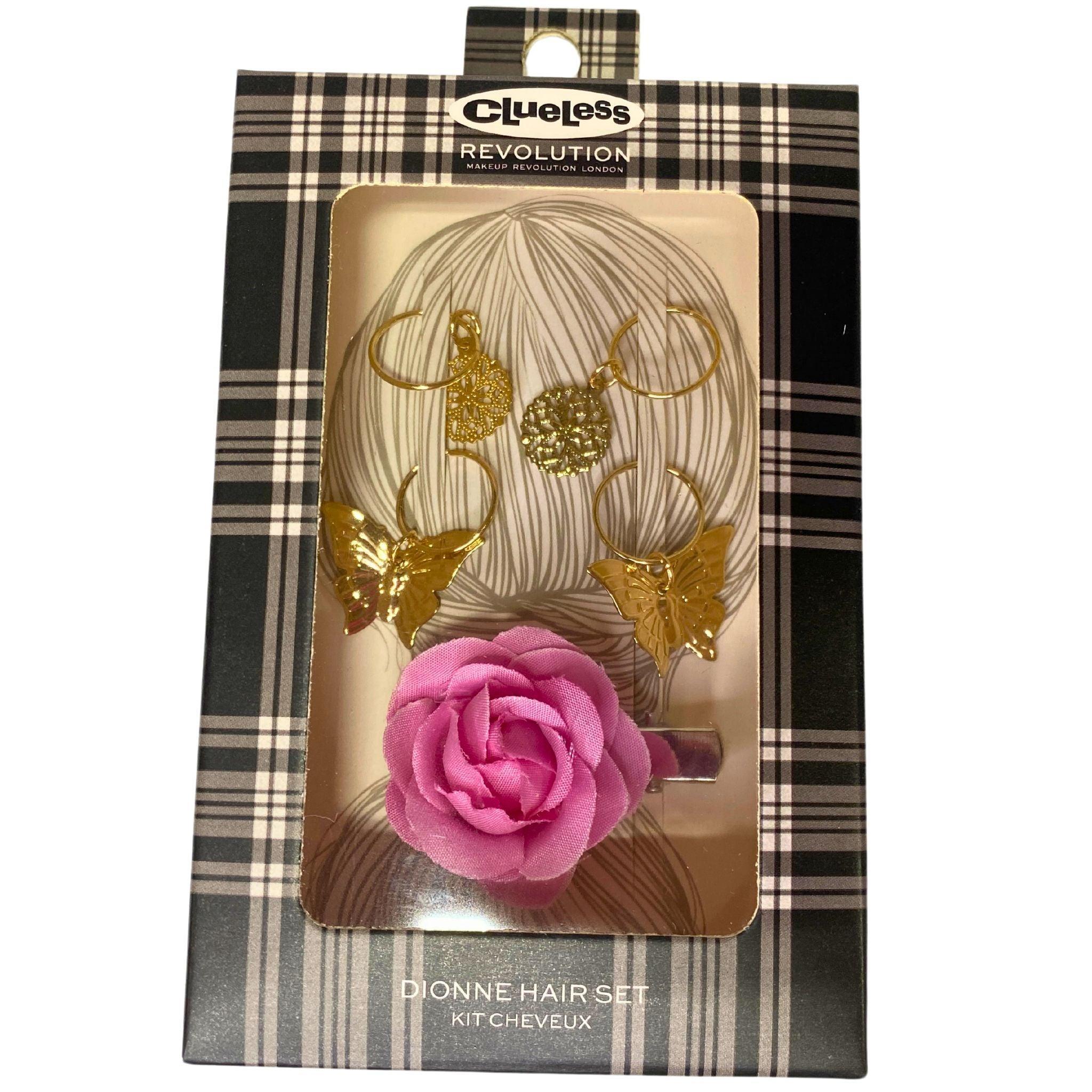 Revolution London Clueless X Dionne Hair Set - 72 Pcs Styling Accessories for Cosplay & 90s Retro Looks | Perfect for Halloween, Themed Parties & Movie Character Costumes