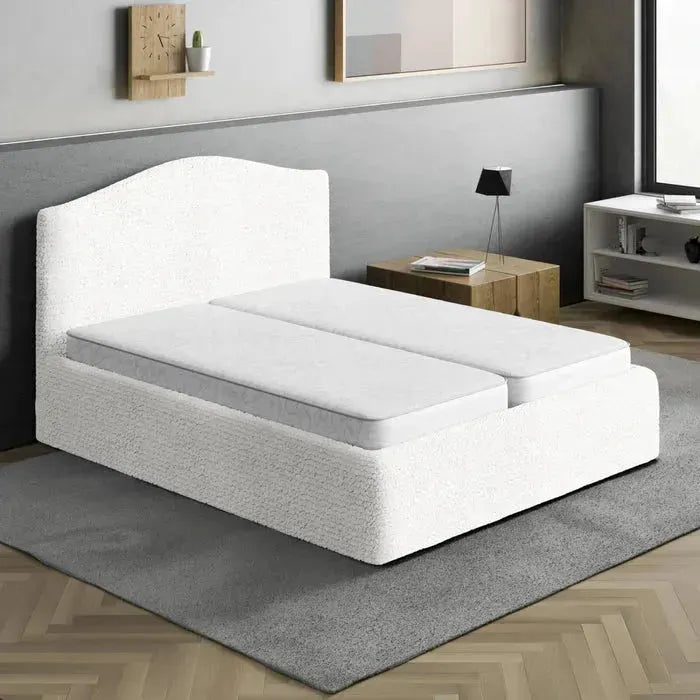 Full/Queen Size Bed Headboard & Frame Slipcover - Microfiber Collection | Elegant Bedroom Upgrade for Home Decor