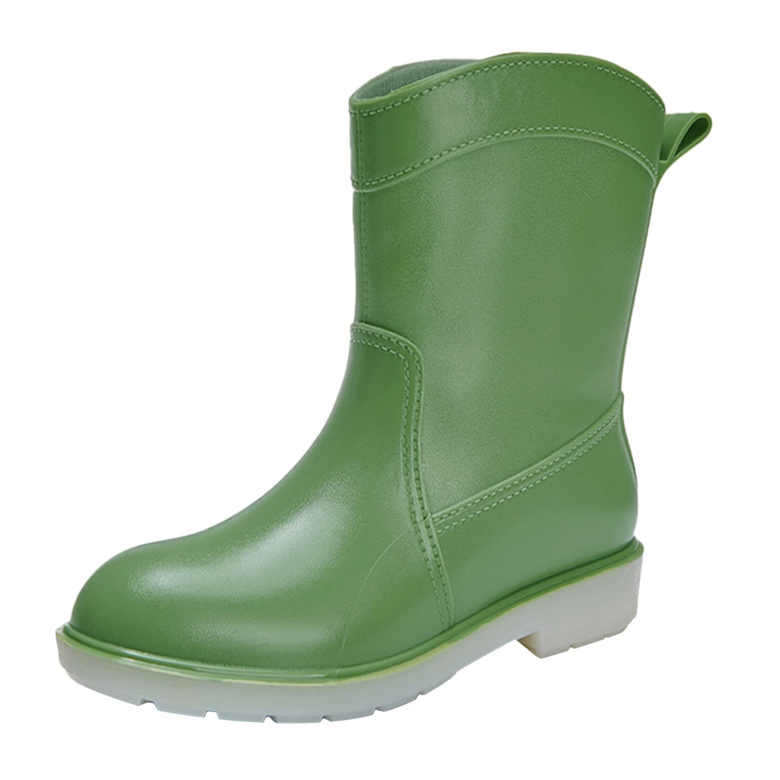 Waterproof Women's Pumpkin Rain Boots - Non-Slip Rubber Rain Shoes for Ladies | Perfect for Gardening, Hiking & Wet Weather Outdoor Activities