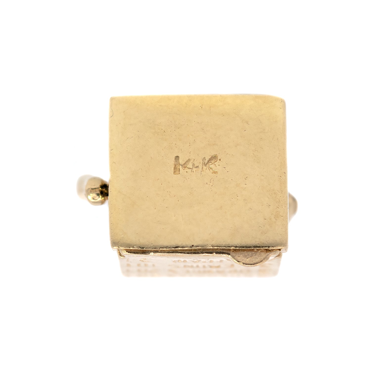 Vintage 14k Gold Slot Machine Charm Pendant - Casino Theme Jewelry for Necklace & Bracelet - Perfect for Gifts, Parties, and Gambling Enthusiasts