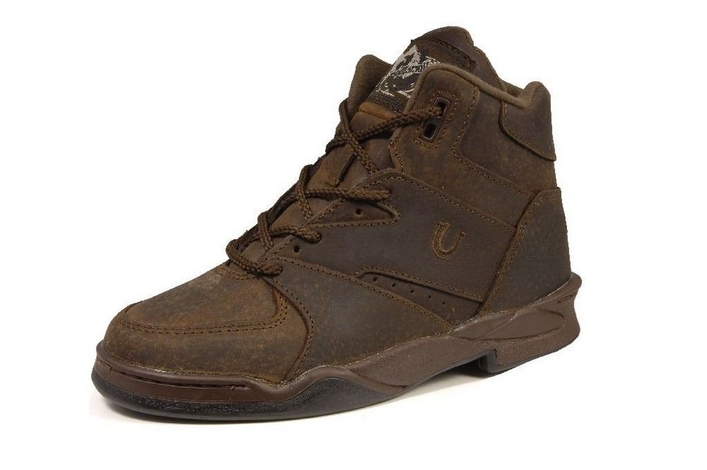Roper Men's Athletic Horseshoe Work Boots - Comfortable & Durable Steel Toe Shoes for Construction, Hiking & Outdoor Work - Ideal for Heavy Duty Jobs & Rough Terrain