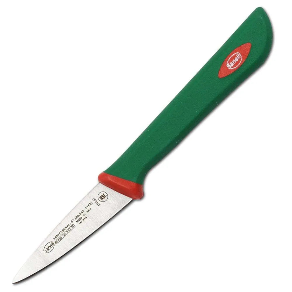 Sanelli 3 Inch Paring Knife - Ultra Sharp Stainless Steel Blade for Peeling, Slicing & Precision Cutting - Perfect for Fruits, Vegetables & Kitchen Prep