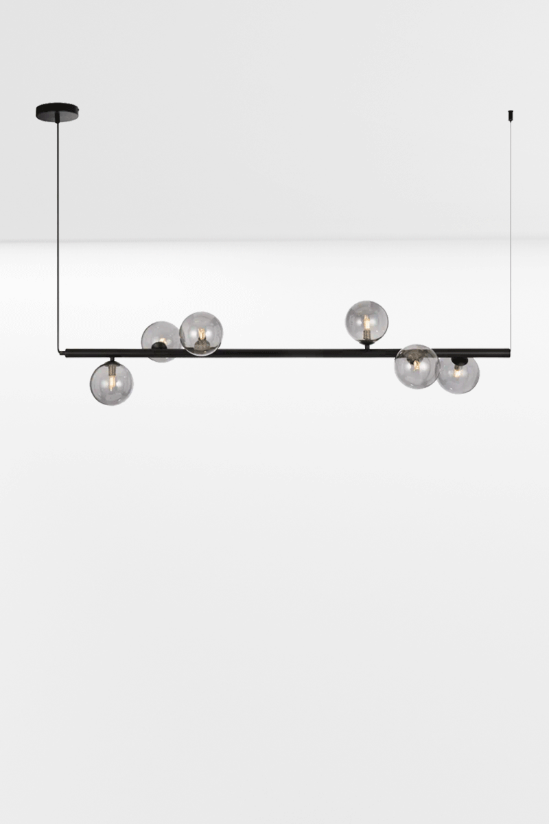Avonlea Multi Linear Pendant Light Fixture - Modern Linear Chandelier for Dining Room, Kitchen Island & Living Room Lighting