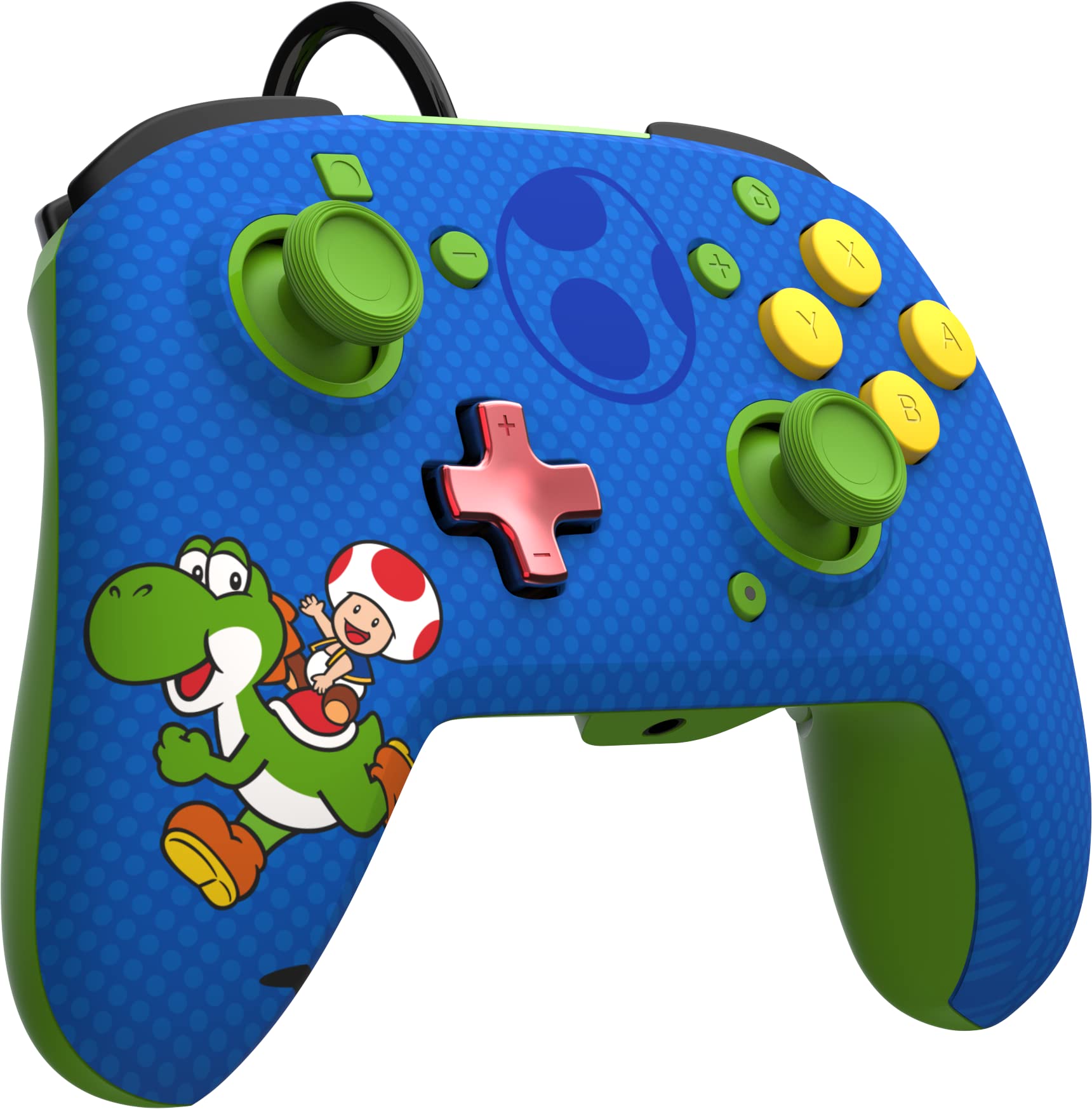Official Nintendo Licensed PDP Switch Rematch Wired Controller for TOAD & YOSHI - Customizable Buttons, Sticks, Triggers & Paddles - Ergonomic Design for Comfortable Gaming - Perfect for Super Mario, Smash Bros & Multiplayer Gaming Sessions