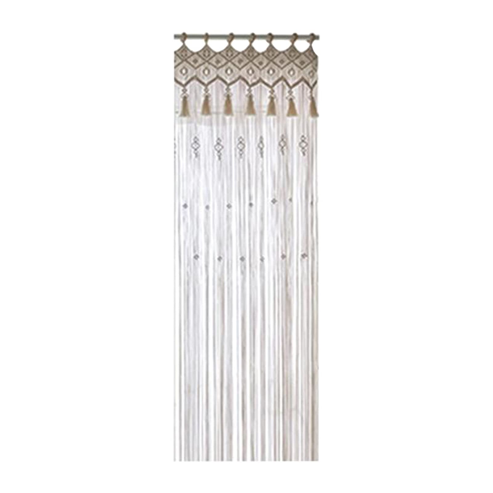 NLBN Handmade Macrame Curtain Wall Hanging - Boho Home Decor, Wedding Backdrop, Party Decoration | Perfect for Living Room, Bedroom, Nursery & Outdoor Events