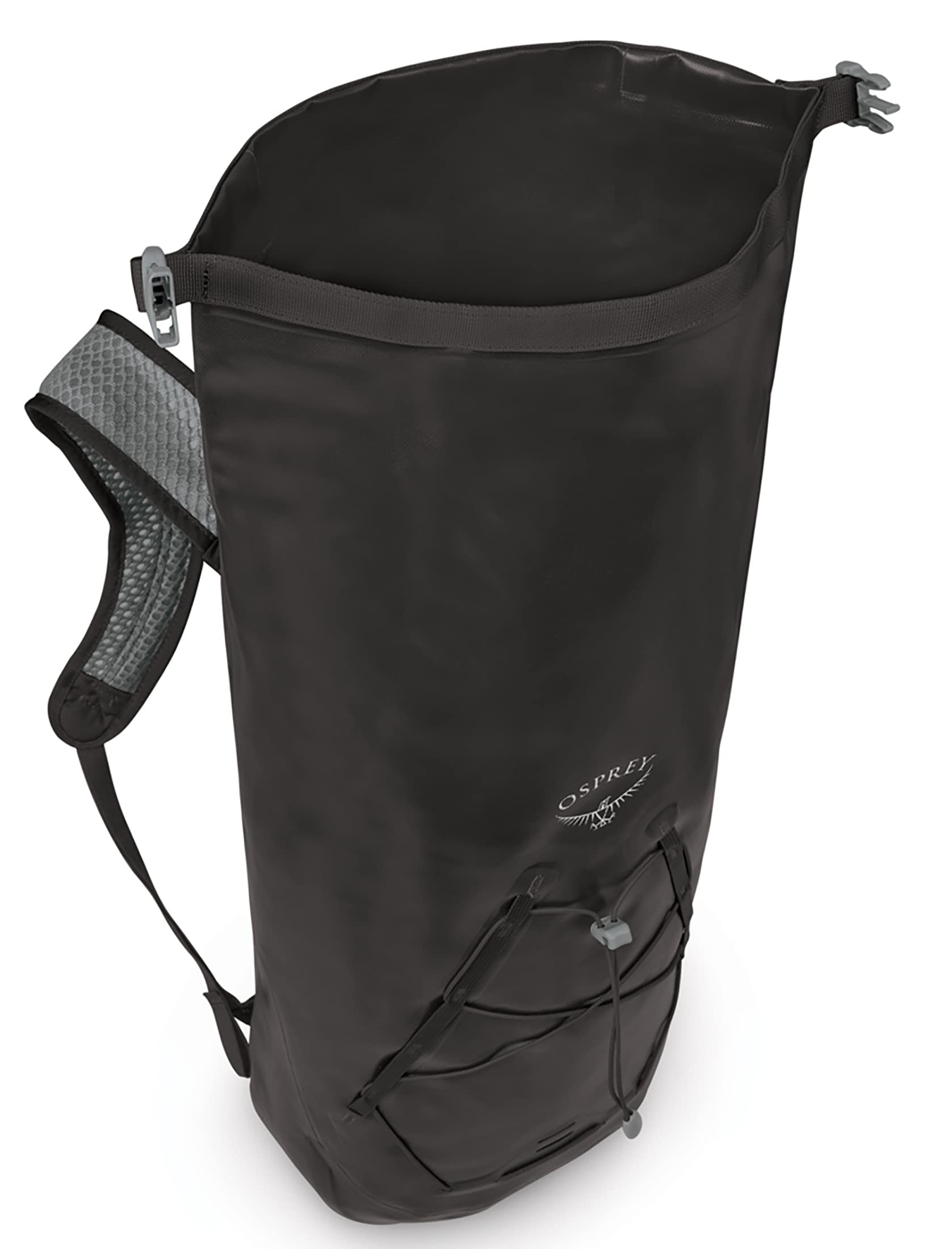 Osprey Transporter 18L Roll Top Waterproof Laptop Backpack for Men & Women - Durable Travel & Commute Daypack - Perfect for Work, School, Hiking & Outdoor Adventures (Black)