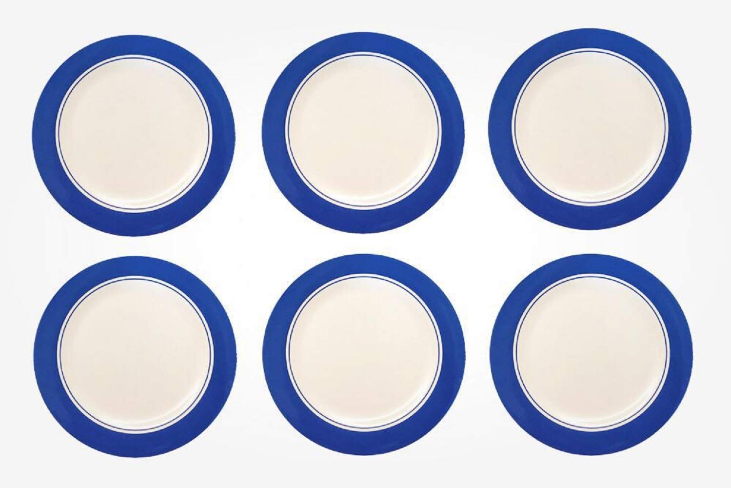 BOWLA 6-Piece Melamine Dinner Plates Set - 11 Inch Durable & Lightweight Plates for Indoor/Outdoor Use - Zoo Birds Design - Perfect for Picnics, BBQs, and Everyday Dining