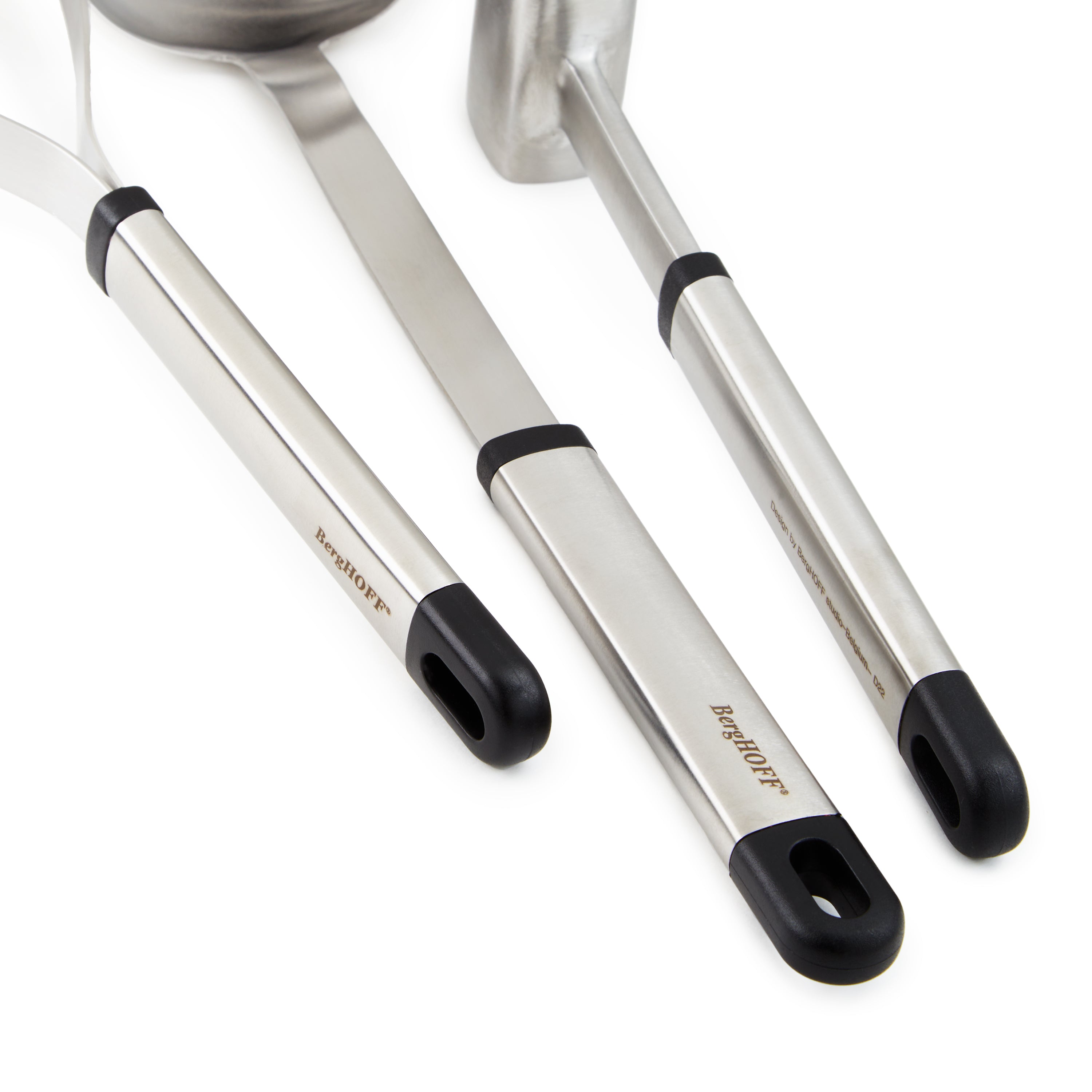 BergHOFF Essentials 3-Piece Stainless Steel Kitchen Prep Set - Knife, Peeler & Scissors for Cooking, Chopping & Food Preparation | Perfect for Home Chefs & Professional Kitchens