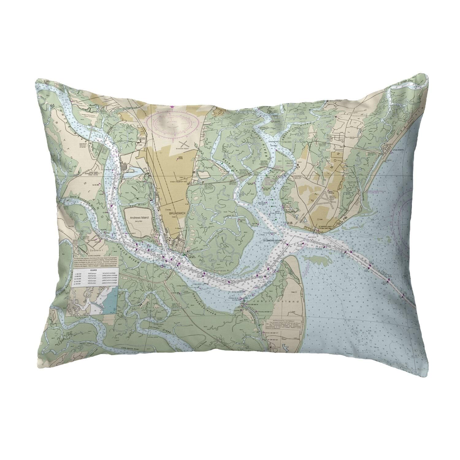 Betsy Drake KS11506 Decorative Throw Pillow 11x14 Inches Multi-Color for Sofa, Bed, Couch - Home Decor Accent Pillow for Living Room, Bedroom, Office