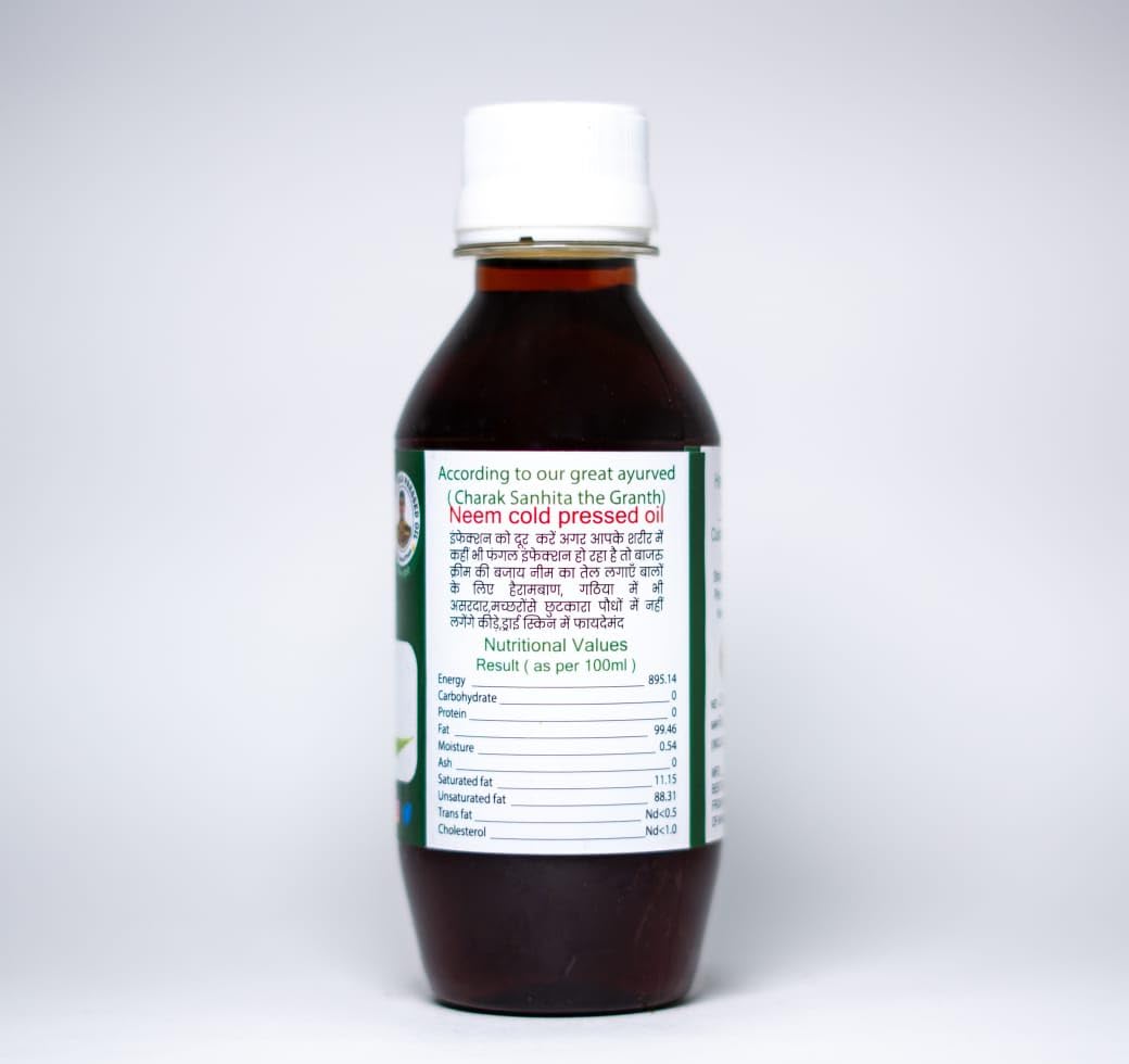 Organic Cold Pressed Neem Oil 220ml - 100% Pure, Natural & Unrefined for Hair, Skin & Nails - USDA Certified for Face Care, Scalp Treatment & Plant Protection