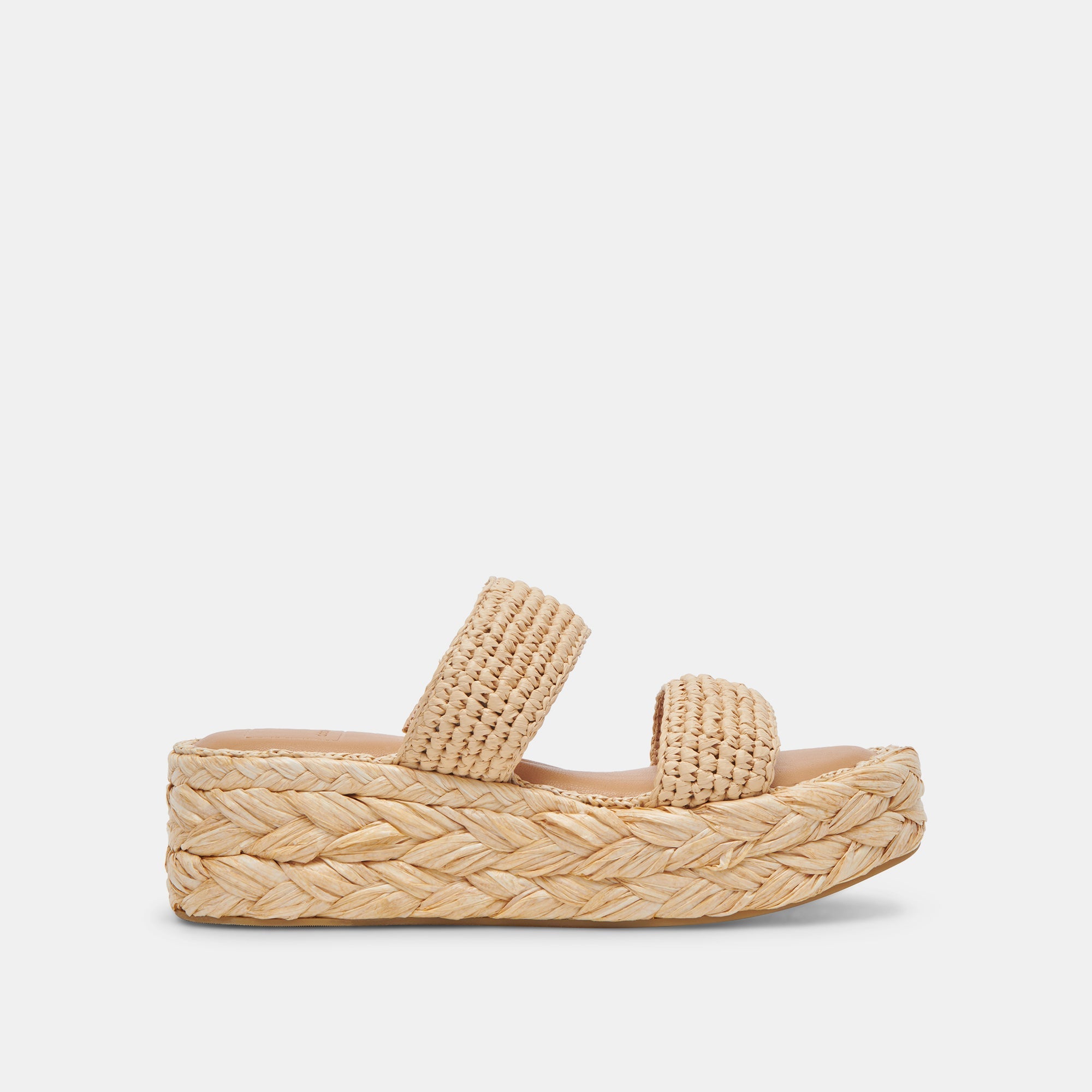 CORLA Women's Natural Raffia Sandals - Lightweight Comfortable Summer Beach Sandals for Women | Perfect for Vacation, Poolside, and Casual Outings