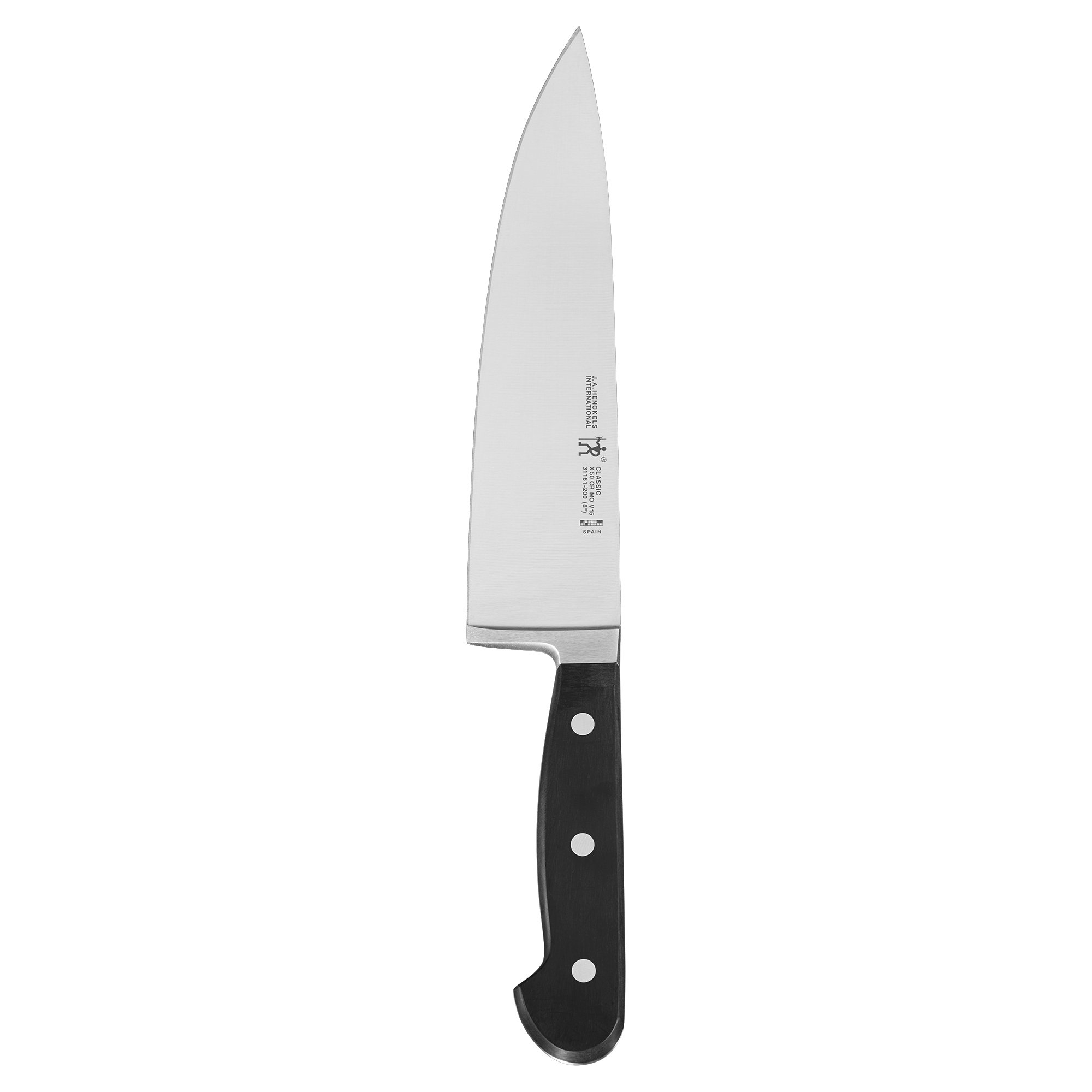 Henckels Classic 8-Inch Chef Knife - High-Quality German Stainless Steel Kitchen Knife for Professional Chefs & Home Cooking | Perfect for Slicing, Dicing & Chopping Vegetables, Meat & Herbs