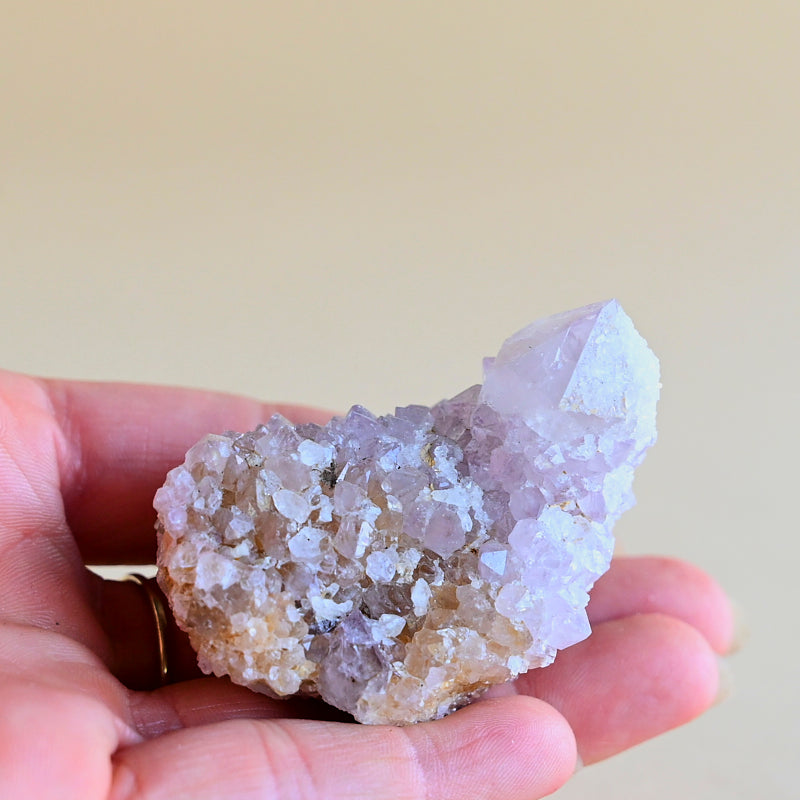 Mini Amethyst Spirit Cactus Quartz Cluster - Natural Healing Crystal for Meditation, Reiki & Home Decor | Perfect for Yoga Spaces, Office Desk & Gift Giving