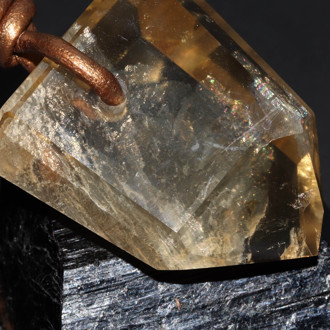 Golden Citrine Necklace for Women - Natural Gemstone Jewelry for Healing & Positive Energy | Perfect for Meditation, Yoga & Spiritual Gifts