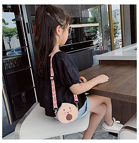 3D Cartoon Avocado Silicone Coin Wallet - Cute Keychain Purse for Makeup, Hair Accessories & Headset Storage - Fun Gift for Kids with Lanyard (Peach) - Perfect for School, Travel & Daily Use