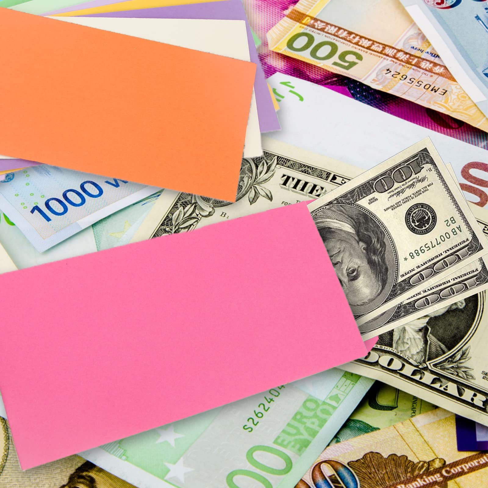 100 Pack Pink Cash Envelopes 3.5x6.5 Inches - Budgeting, Coins, Jewelry & Small Items Storage - Perfect for Home, Office & Small Business Organization
