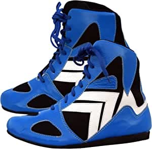 Professional Boxing & Wrestling Shoes - Breathable Non-Slip Rubber Sole Training Shoes for Men, Women & Youth | Lightweight Combat Boots for MMA, Boxing, Gym Workouts & Martial Arts Training