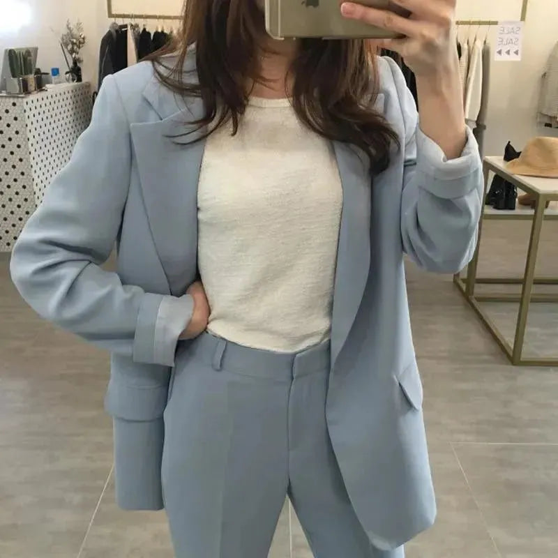 Professional Women's Pantsuit for Realtors - Business Formal Office Wear & Client Meetings - Stylish Work Attire for Real Estate Agents