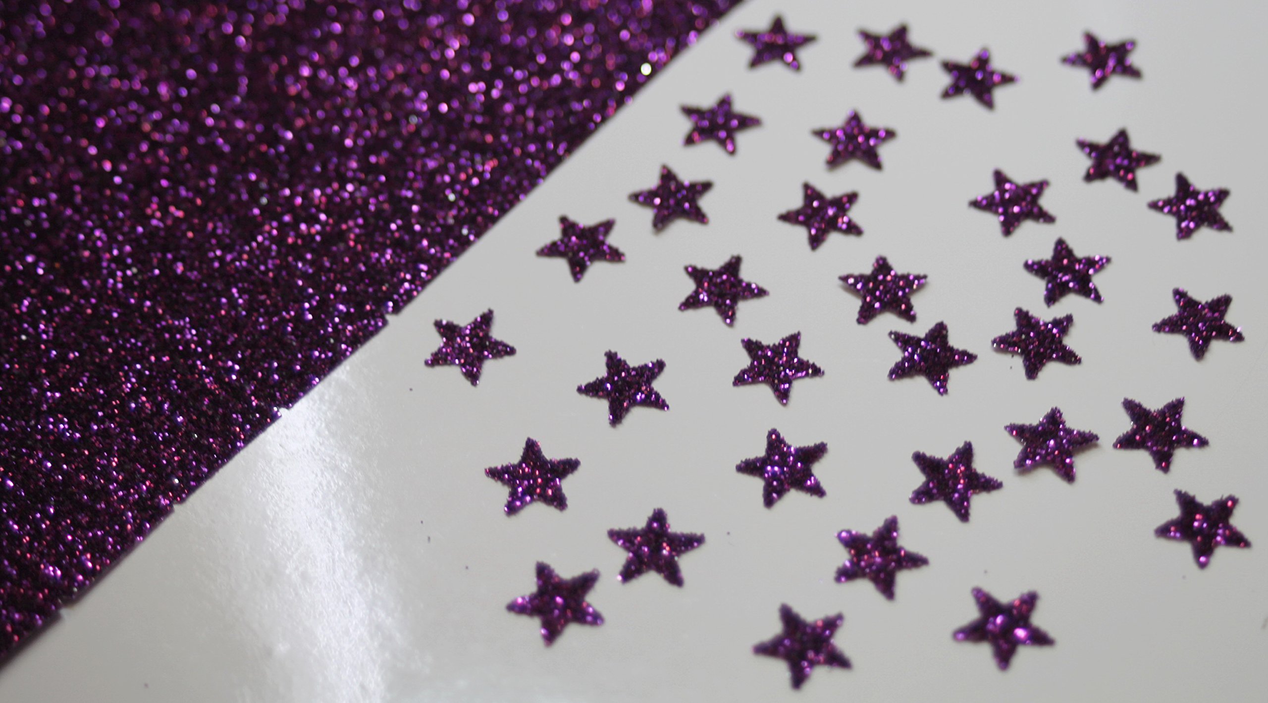 30 Stars Color Eglantine 1cm Glitter Flex Iron-On Patches for DIY Clothing, Bags & Accessories - Perfect for Customizing Jeans, Jackets & Backpacks