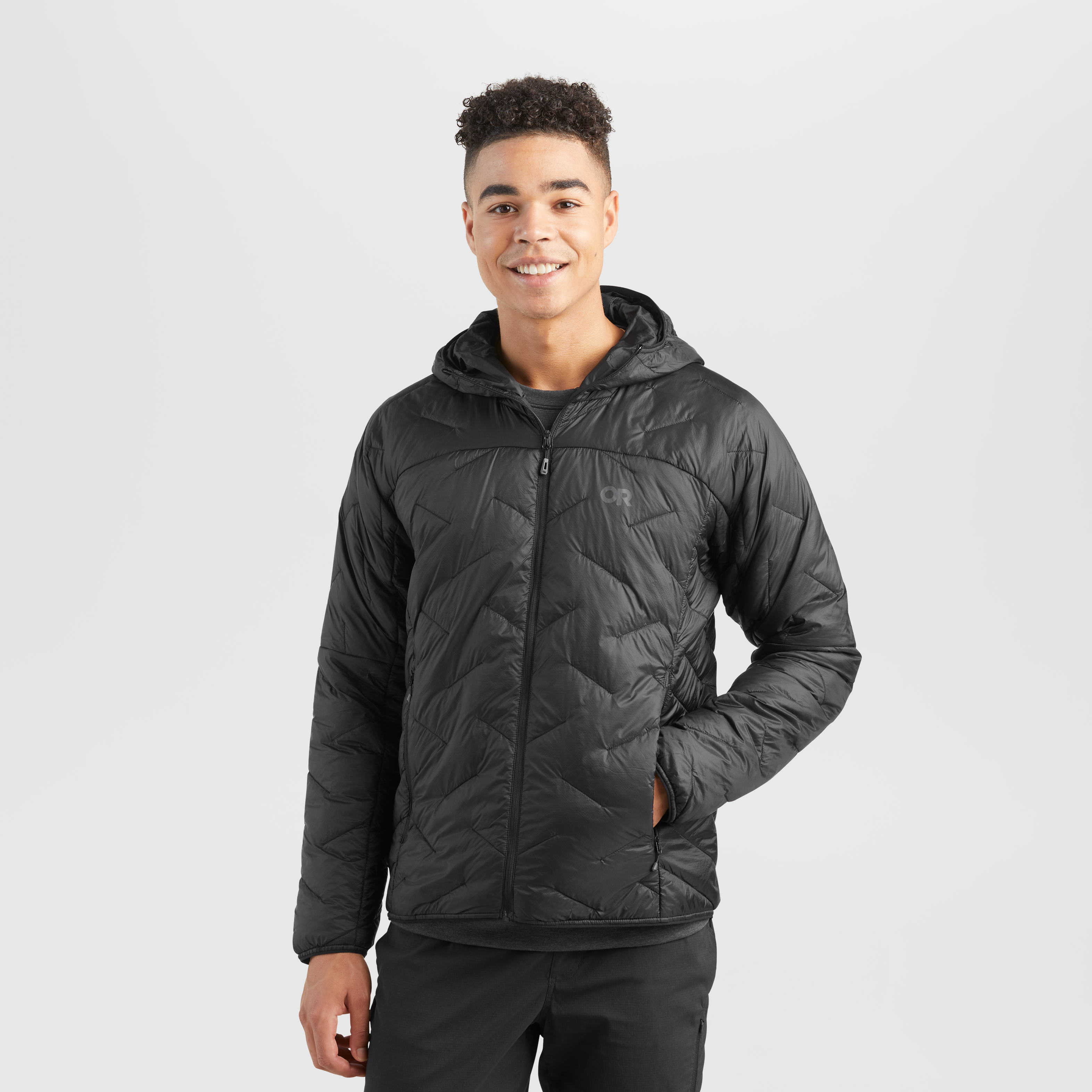 Men's SuperStrand LT Hoodie - Lightweight Waterproof Outdoor Jacket for Hiking & Camping | Windproof Fleece-Lined Pullover for Cold Weather Activities