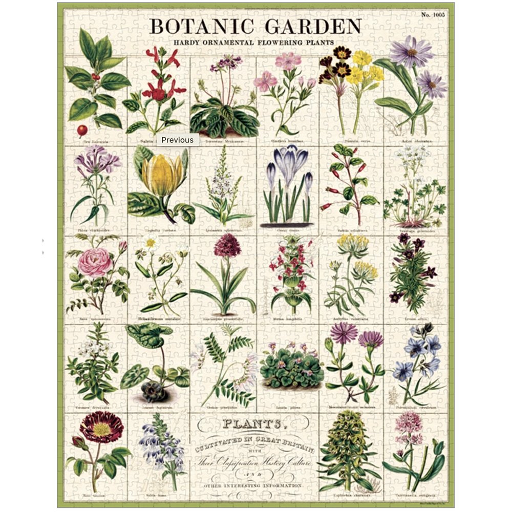Botanic Garden 1000 Piece Jigsaw Puzzle - Beautiful Floral Landscape for Adults & Teens - Perfect for Relaxation, Stress Relief & Family Game Night