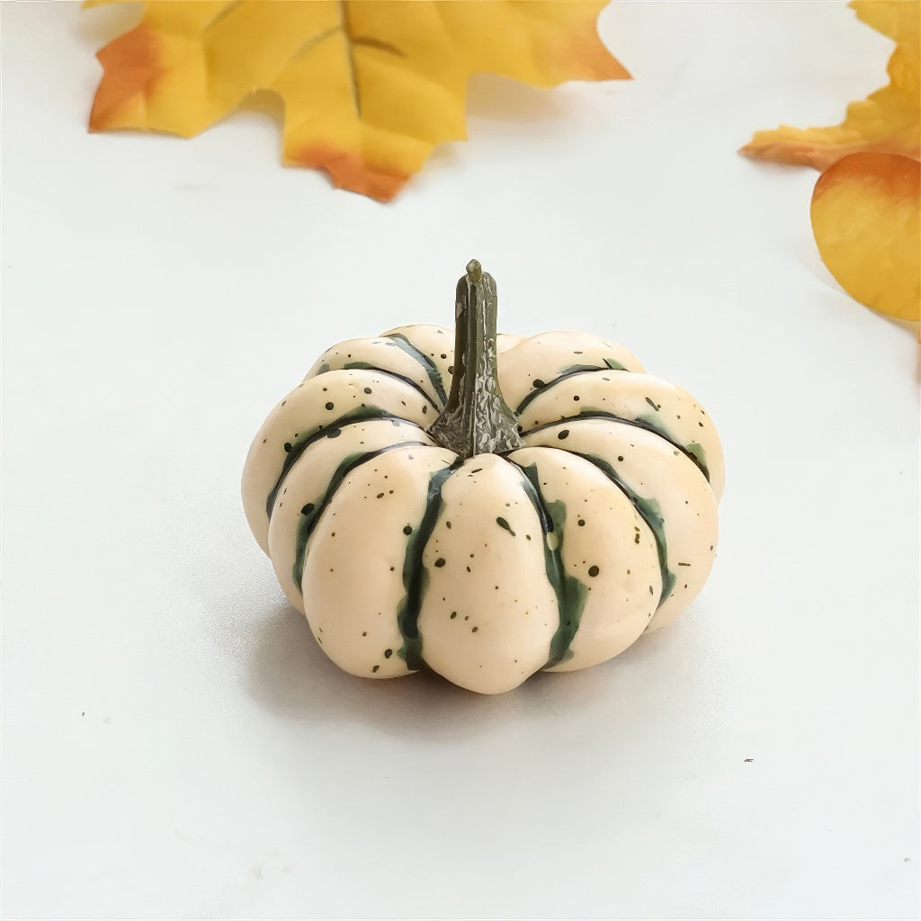 Mini Pumpkins Fall Decor Set - Handcrafted Autumn Pumpkin Decorations for Home, Thanksgiving, Halloween & Seasonal Table Centerpieces