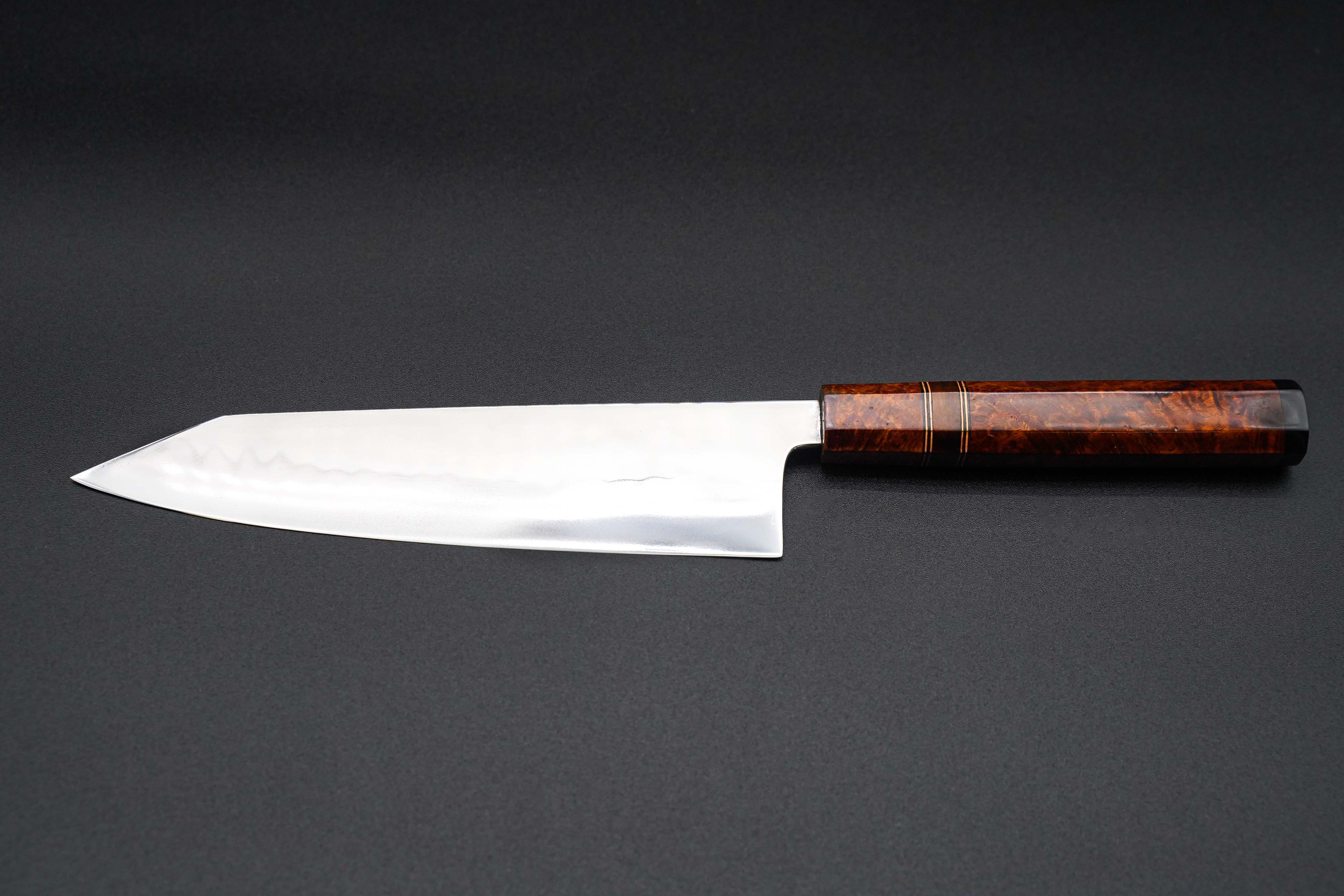 Premium Narra Chef Knife 220mm K-Tip Gyuto Japanese Kitchen Knife - High Carbon Steel Blade for Professional Chefs & Home Cooking, Perfect for Slicing, Dicing & Meat Preparation